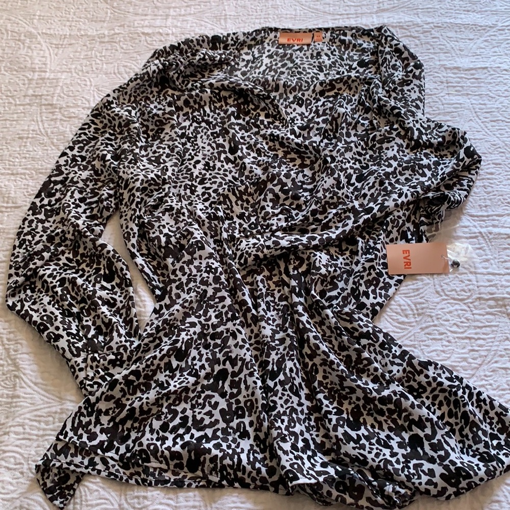 Brand New animal print blouse